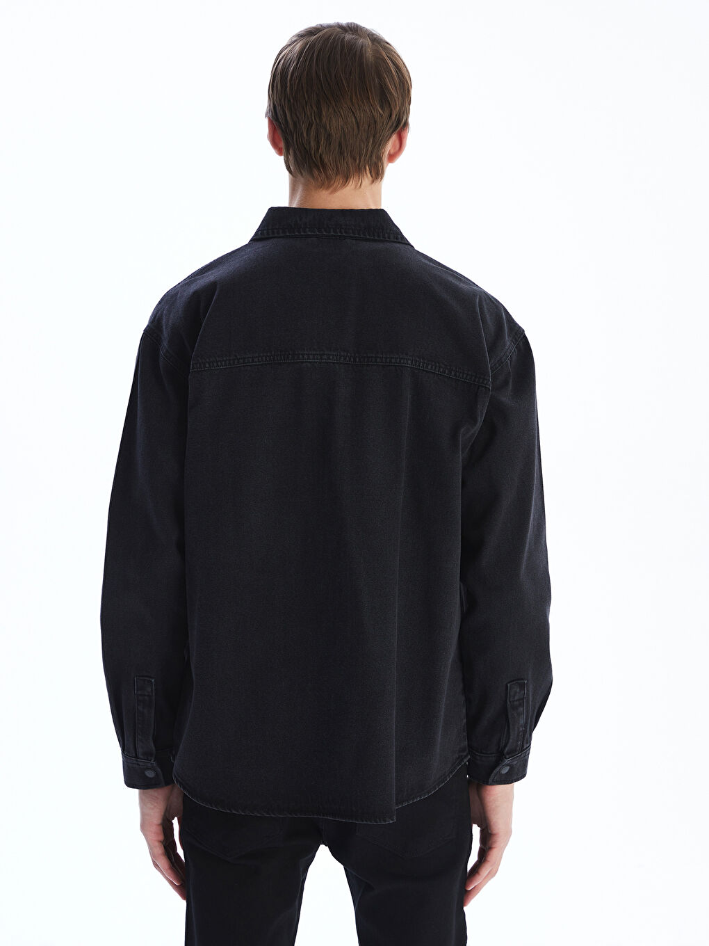 LCW Jeans Relaxed Fit Long Sleeve Men's Denim Shirt -W52676Z8-326