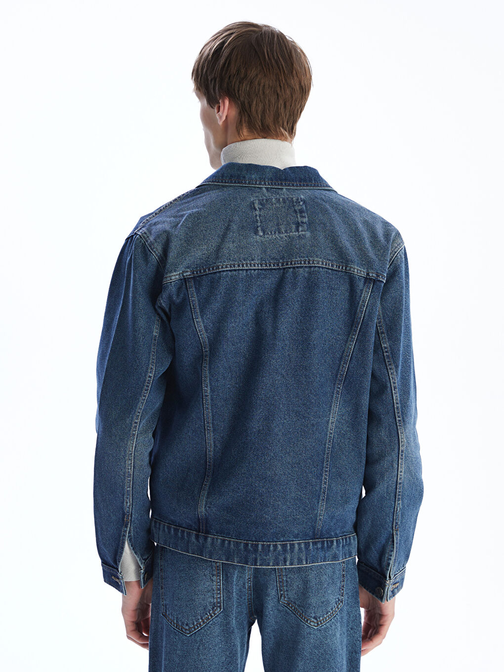 LCW Jeans جاكيت دينيم بقصة عادية للرجال -W52679Z8-H45