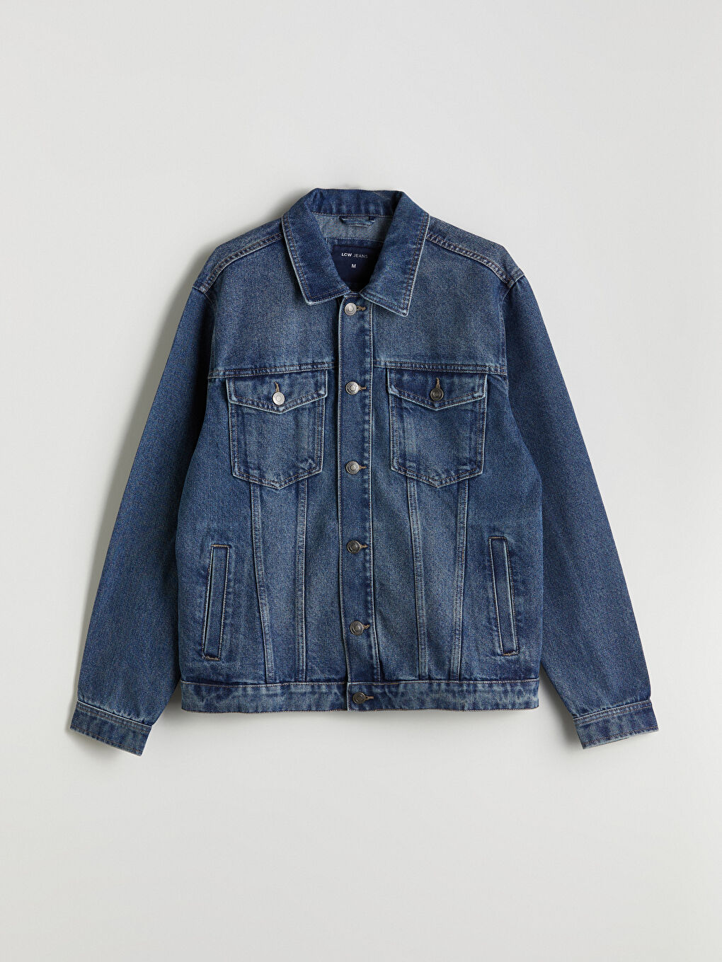 LCW Jeans جاكيت دينيم بقصة عادية للرجال -W52679Z8-H45