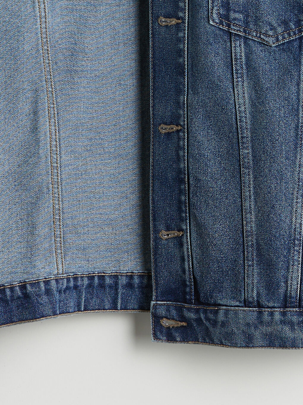LCW Jeans جاكيت دينيم بقصة عادية للرجال -W52679Z8-H45