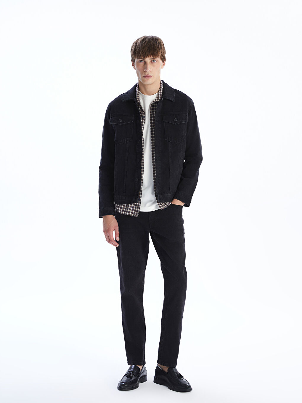 LCW Jeans Standard Fit Men's Denim Jacket -W52682Z8-326