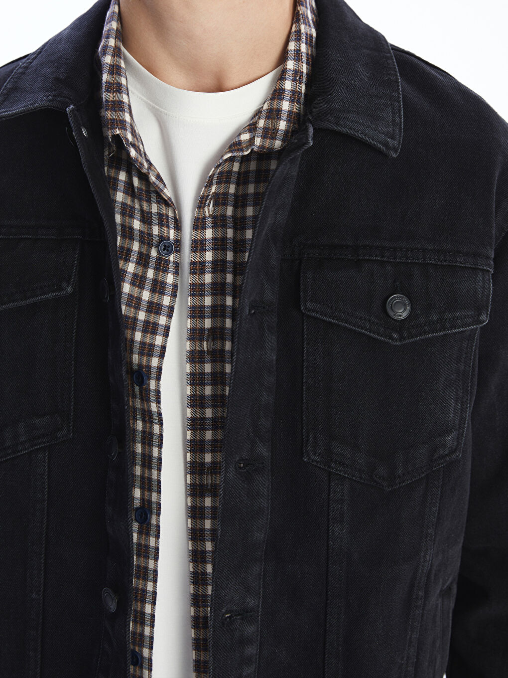 LCW Jeans Standard Fit Men's Denim Jacket -W52682Z8-326