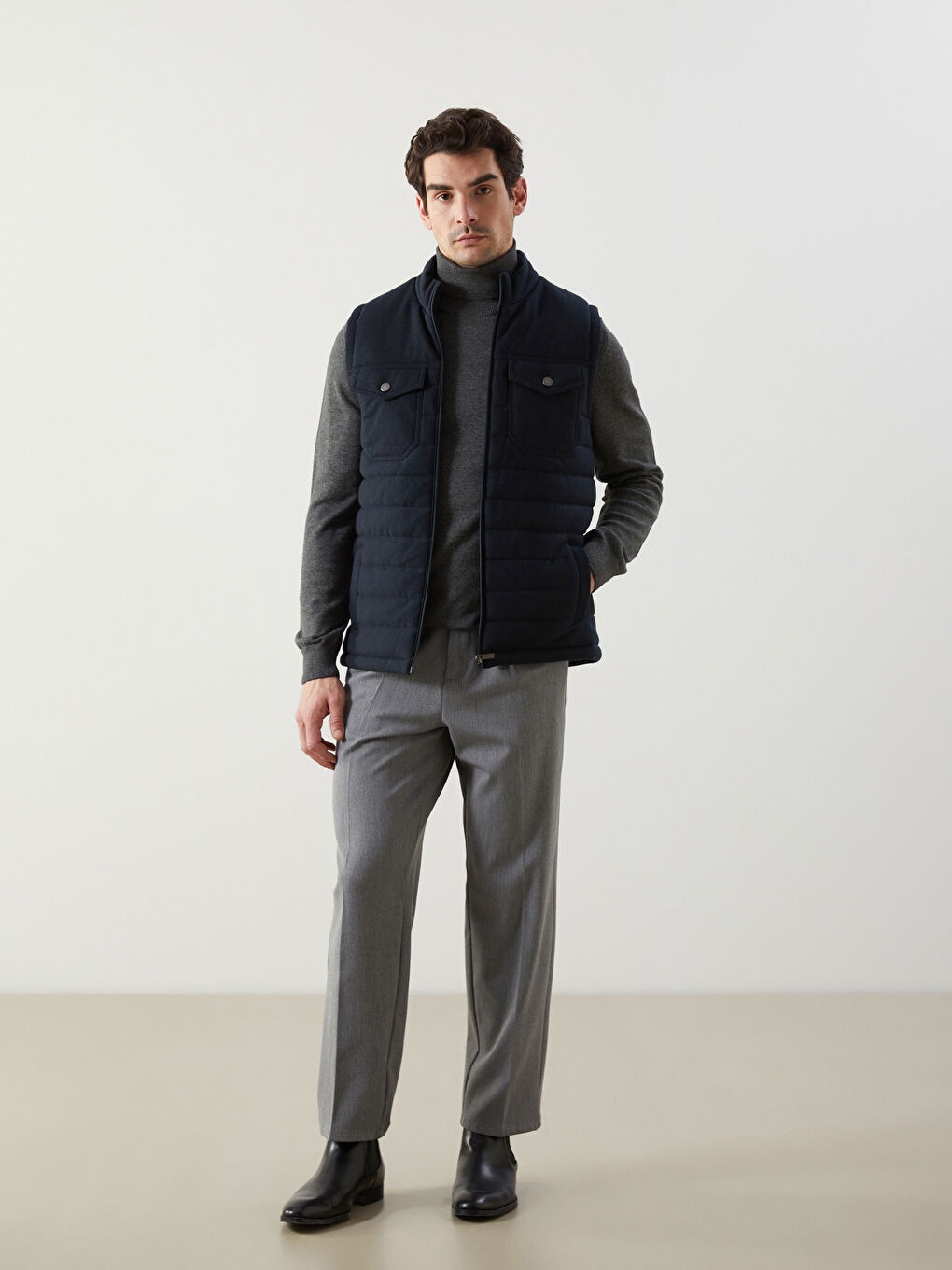 Man NAVY Vest-1