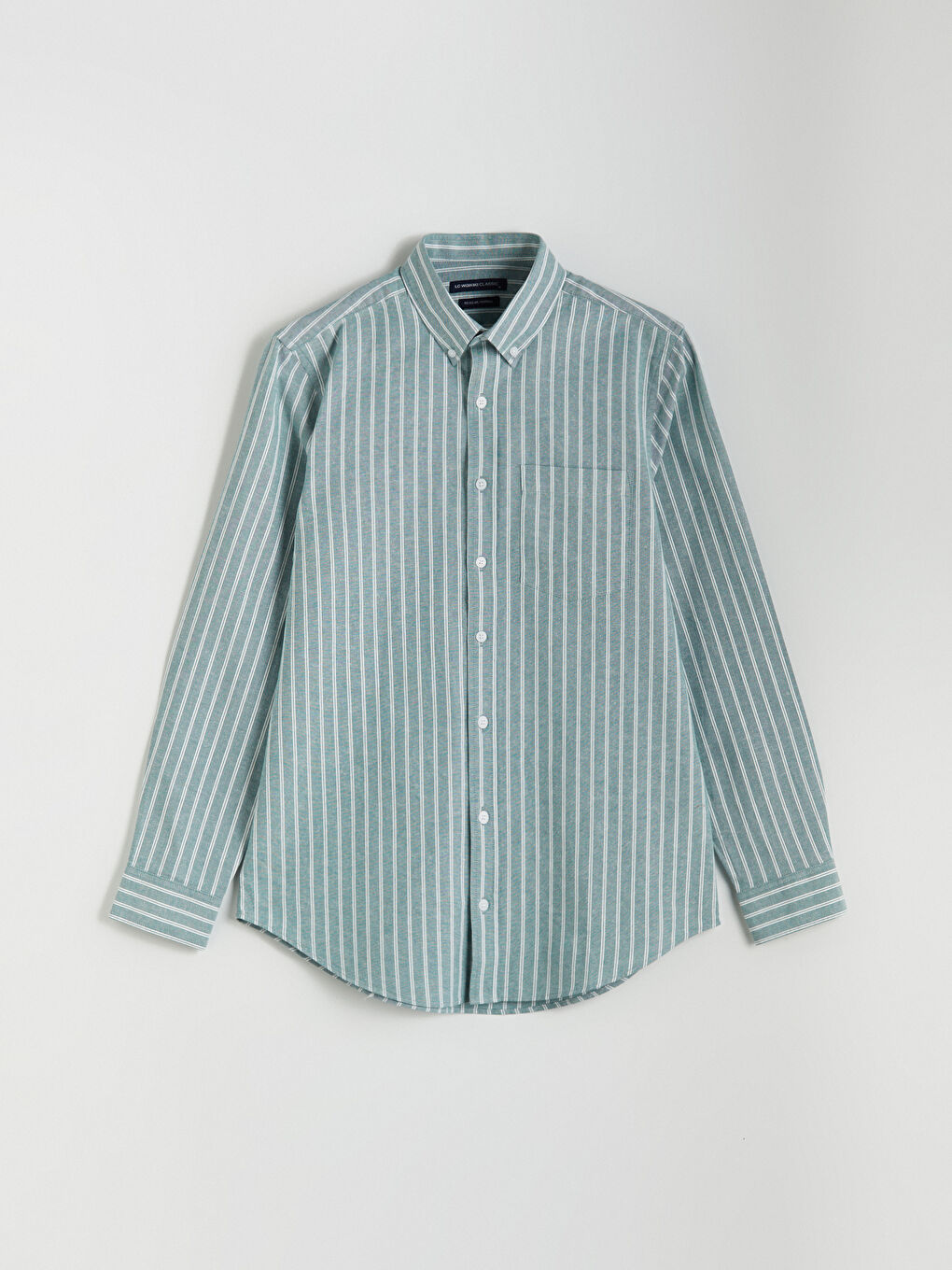 Regular Fit Long Sleeve Striped Men's Shirt-4