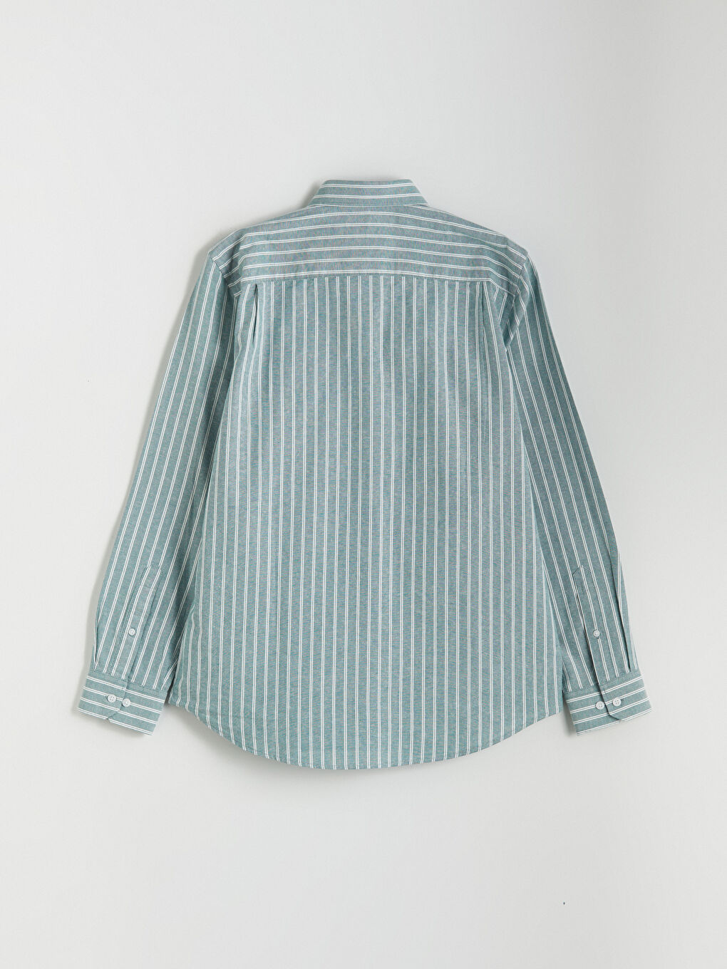 Regular Fit Long Sleeve Striped Men's Shirt-5