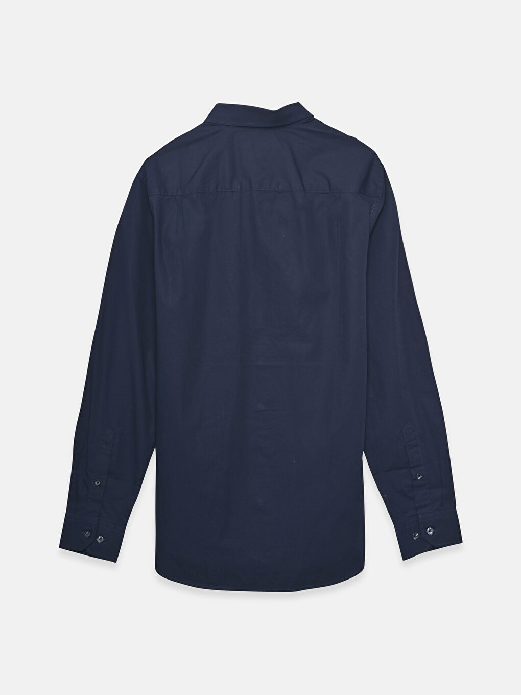 Regular Fit Long Sleeve Poplin Men's Shirt-1