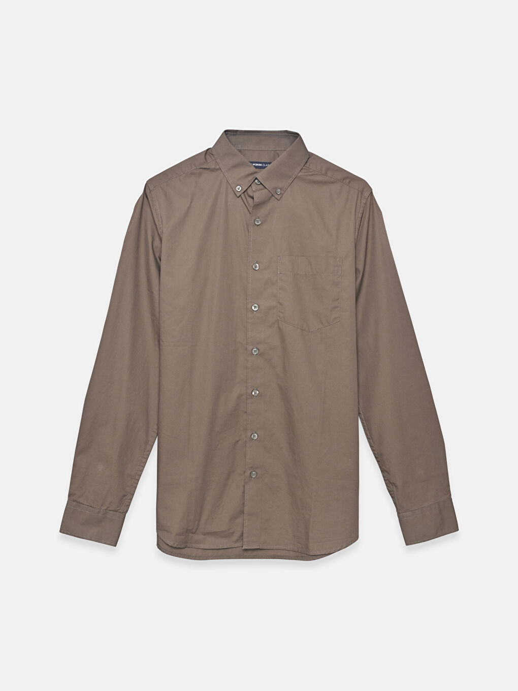 Regular Fit Long Sleeve Poplin Men's Shirt