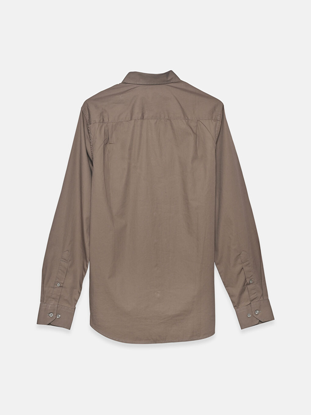 Regular Fit Long Sleeve Poplin Men's Shirt-1