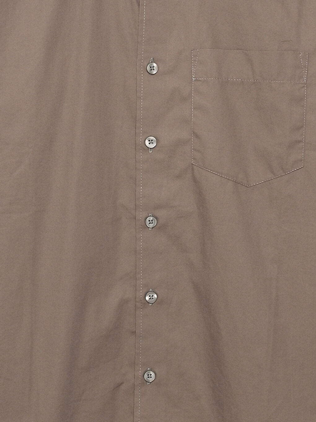 Regular Fit Long Sleeve Poplin Men's Shirt-2