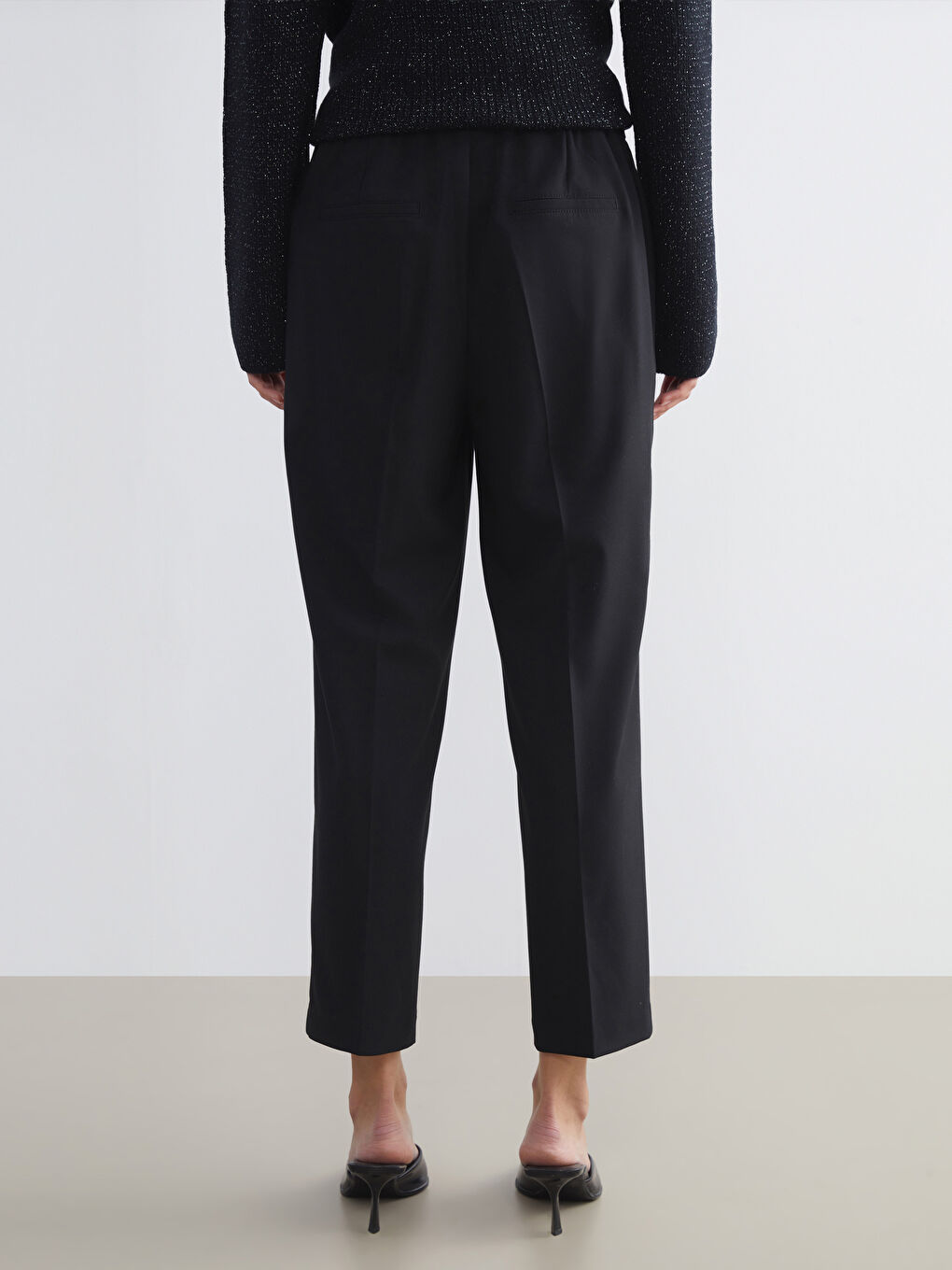 Pantalone sa elastičnim strukom za žene-3