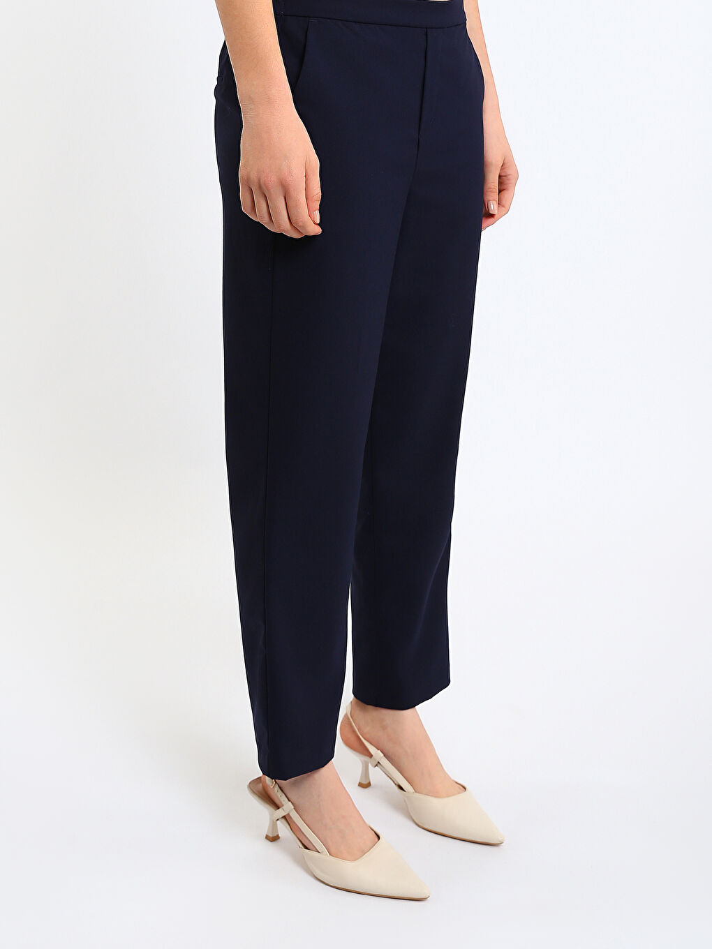 Elasticated Waist Women's Trousers-2