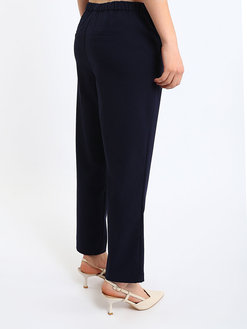 Elasticated Waist Women's Trousers-3