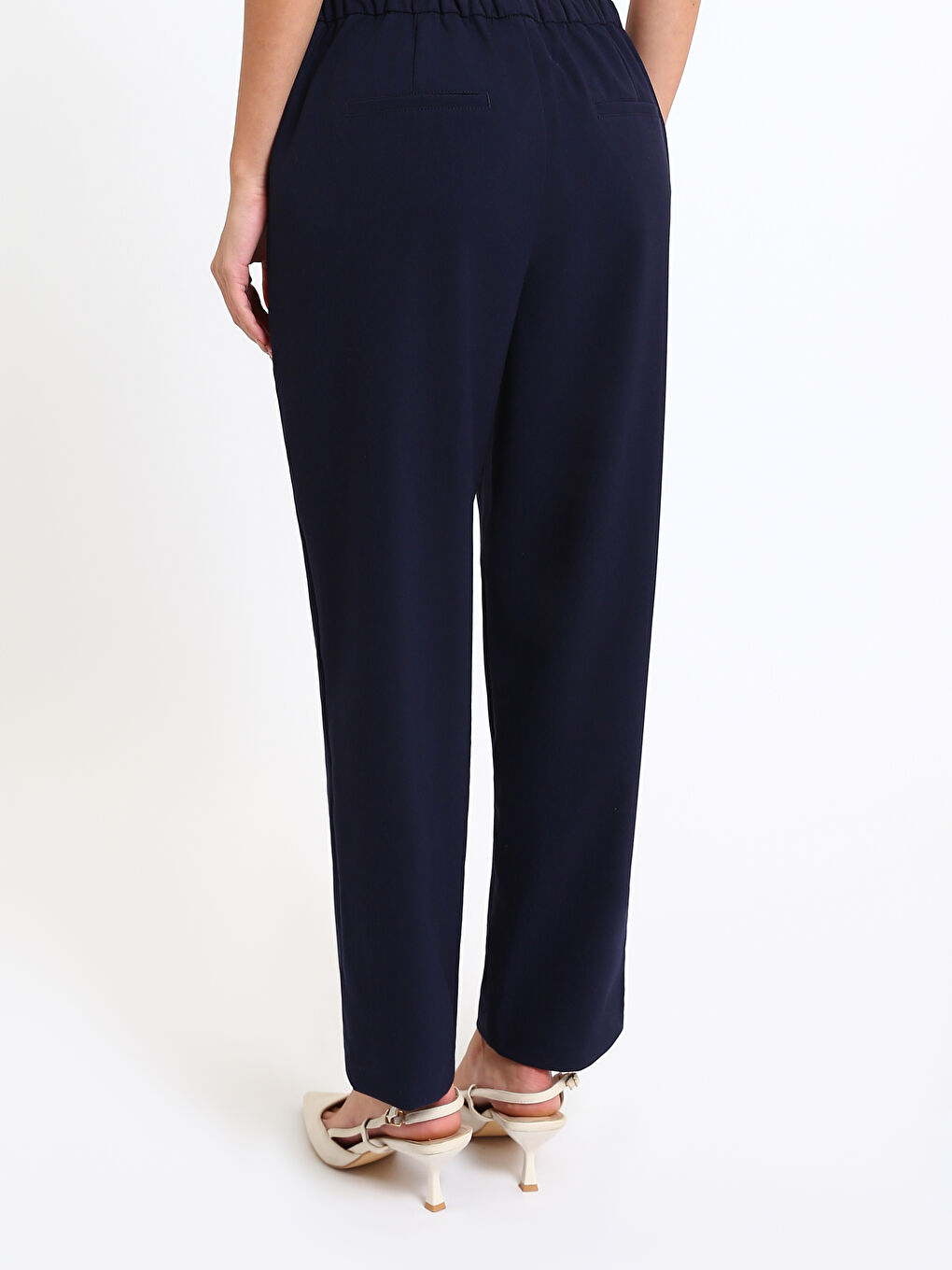 بنطلون نسائي بخصر مطاطي-4