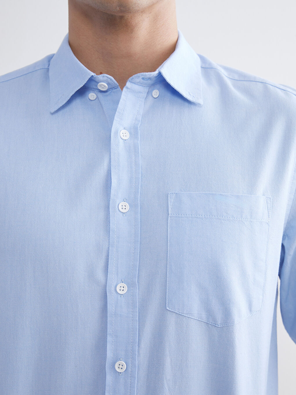 Mavi Regular Fit Uzun Kollu Oxford Erkek Gömlek-5