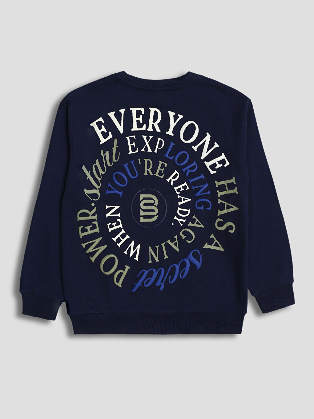 Boys' Printed Crew Neck Sweatshirt-1