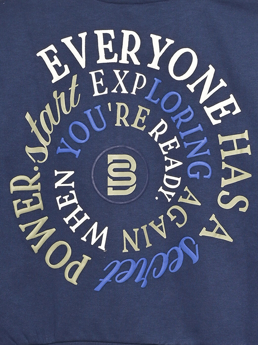 سويتشيرت مطبوع بكول مدور-2