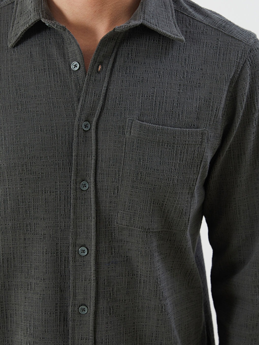 LCWAIKIKI Classic Regular Fit Long Sleeve Men's Shirt -W52714Z8-CX9