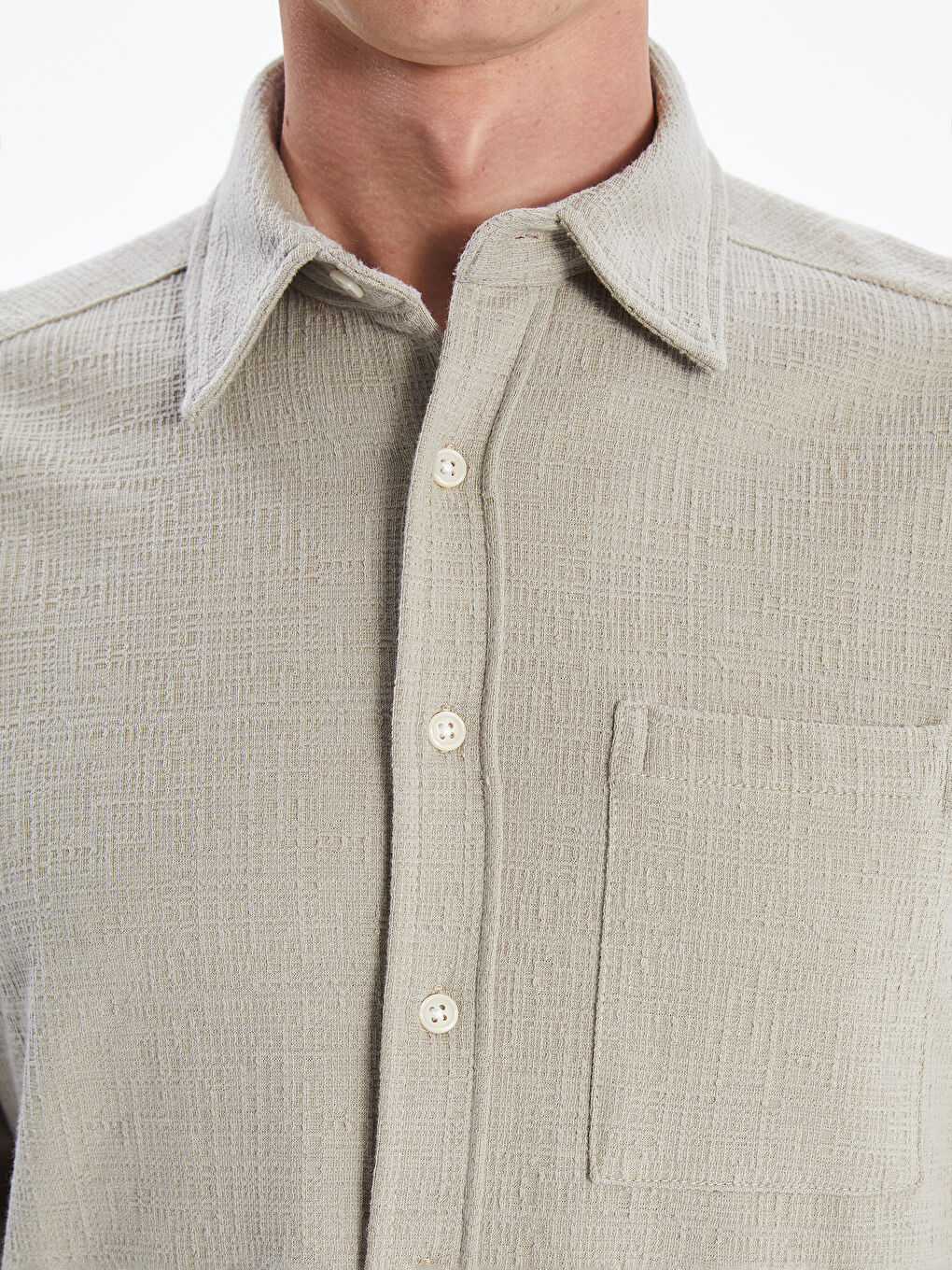 Regular Fit Long Sleeve Men's Shirt-2