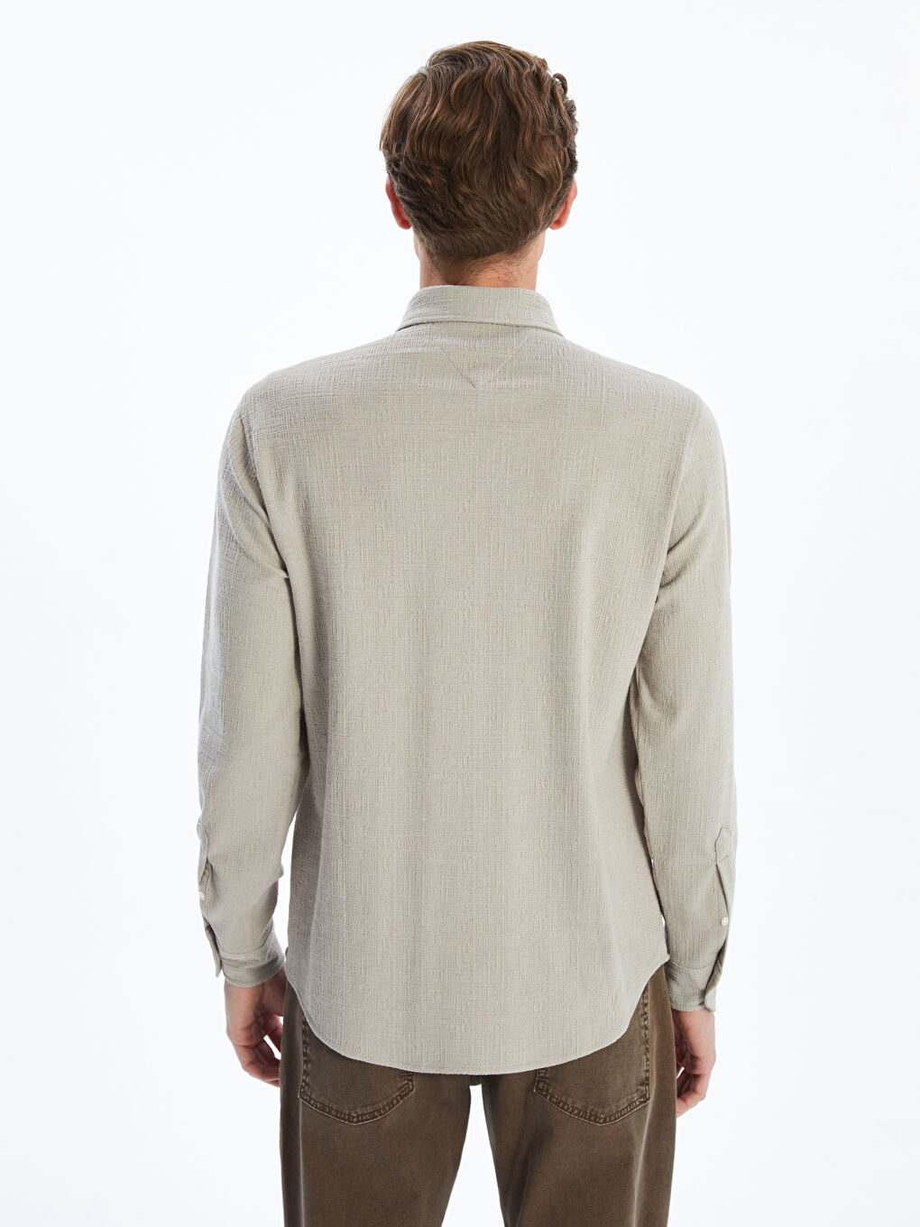 Regular Fit Long Sleeve Men's Shirt-3