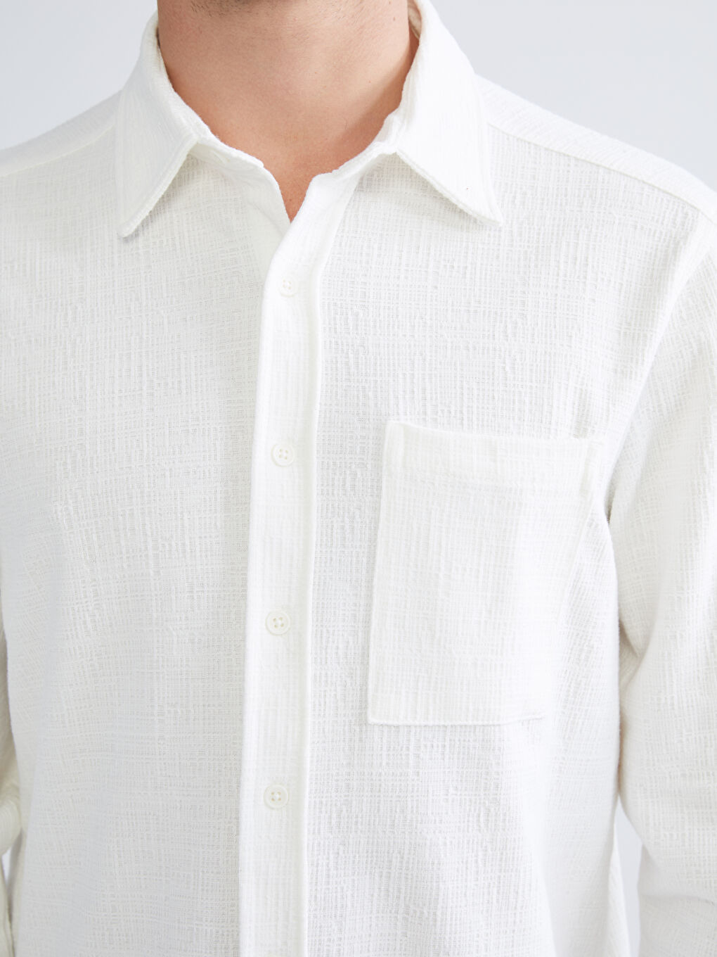 Regular Fit Long Sleeve Men's Shirt-2