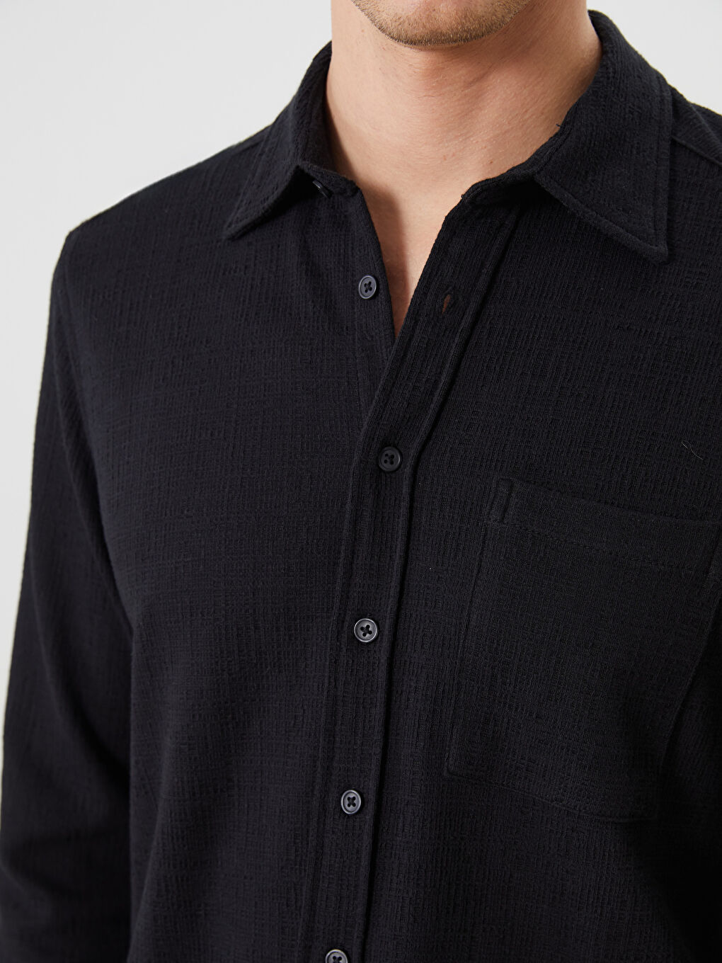 LCWAIKIKI Classic Regular Fit Long Sleeve Men's Shirt -W52714Z8-RQL