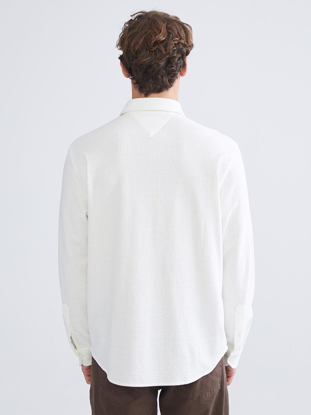 Regular Fit Long Sleeve Men's Shirt-3