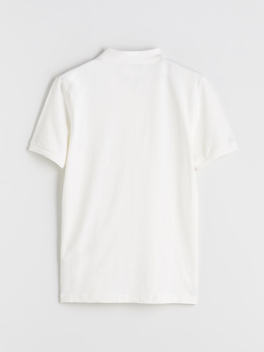 Ekru Polo Yaka Erkek Tişört-7