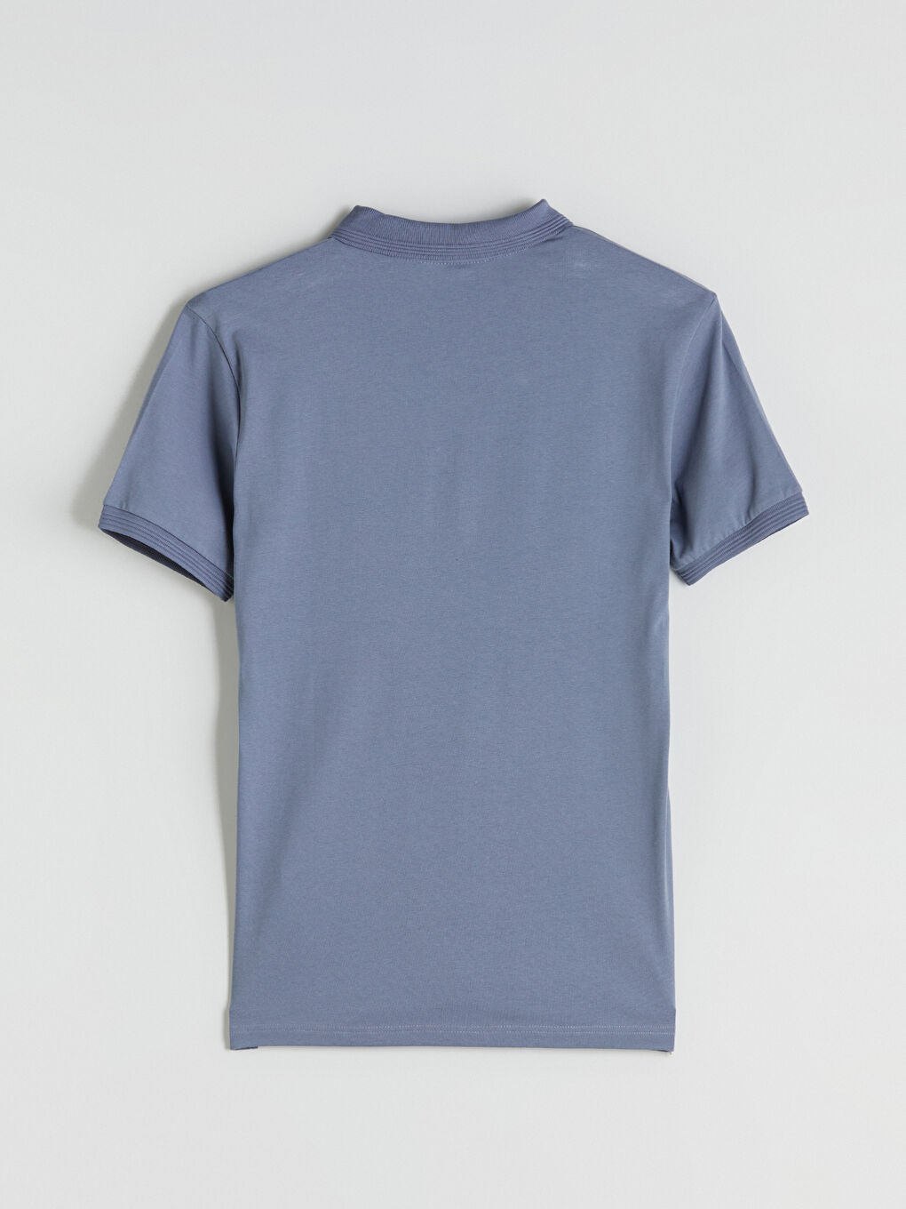 İndigo Polo Yaka Erkek Tişört-7