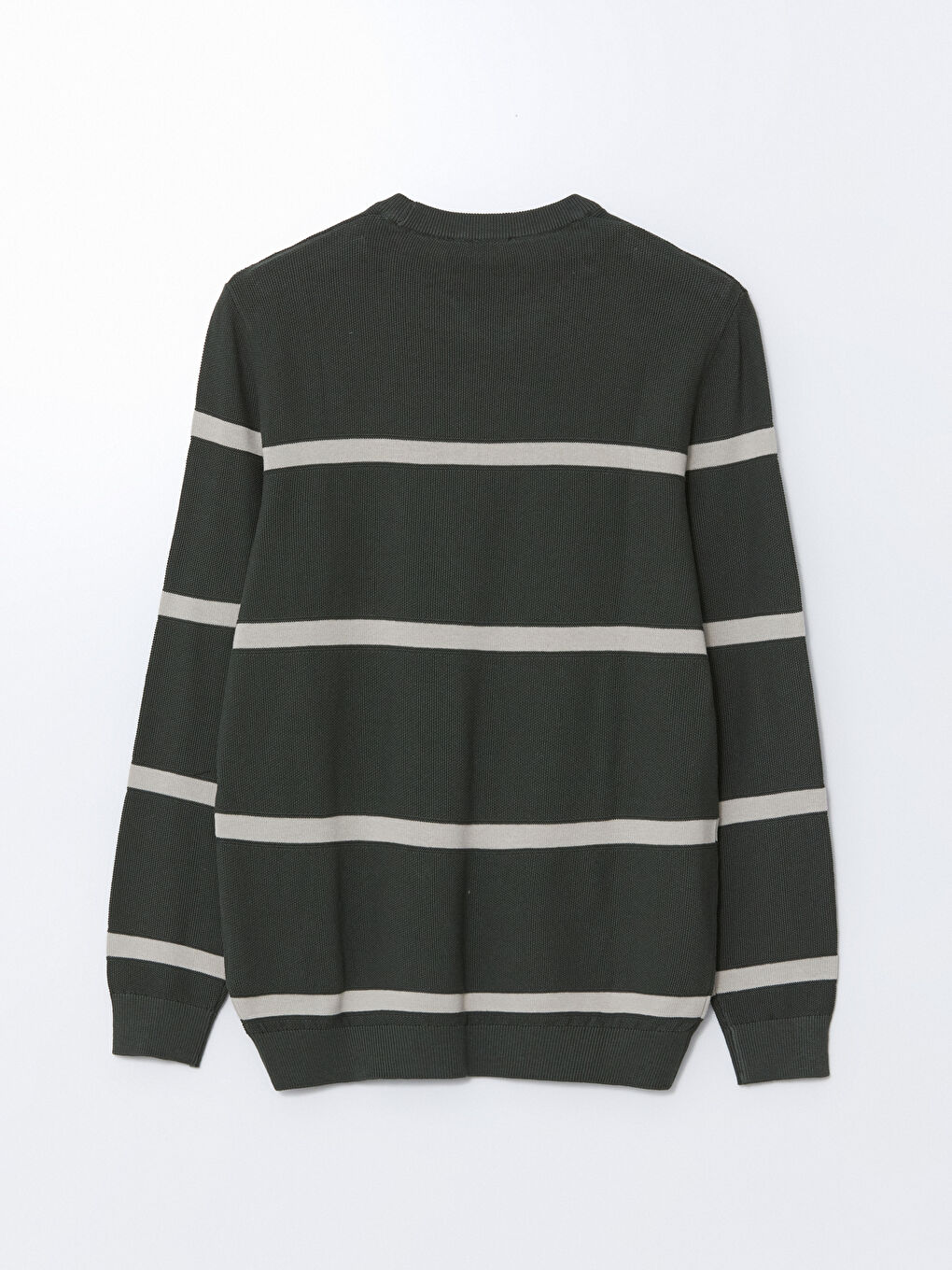 LCWAIKIKI Classic Crew Neck Striped Men's Knitwear Sweater -W52722Z8-HMP