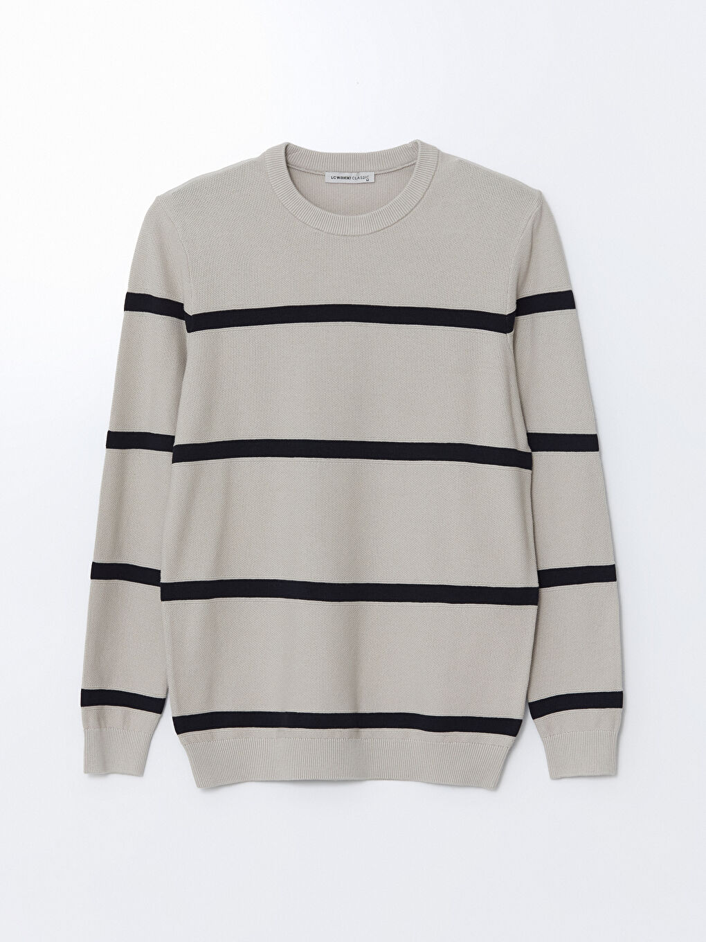 LCWAIKIKI Classic Crew Neck Long Sleeve Men's Tricot Sweater -W52722Z8-YVP