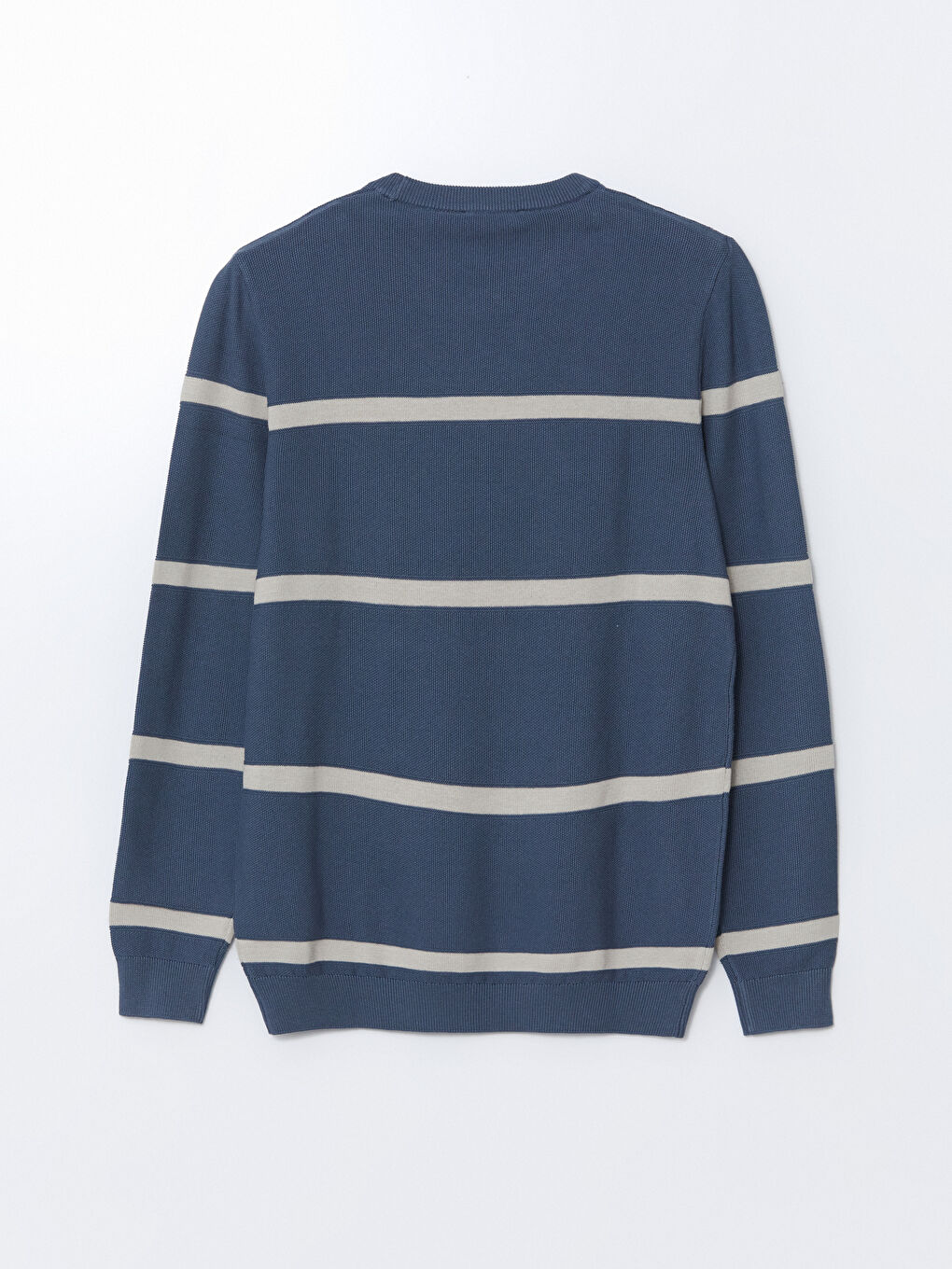 LCWAIKIKI Classic Crew Neck Striped Men's Knitwear Sweater -W52722Z8-YW2