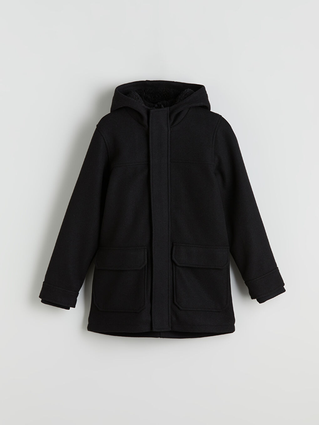 Dječak CRNA Kaput od mješavine vune