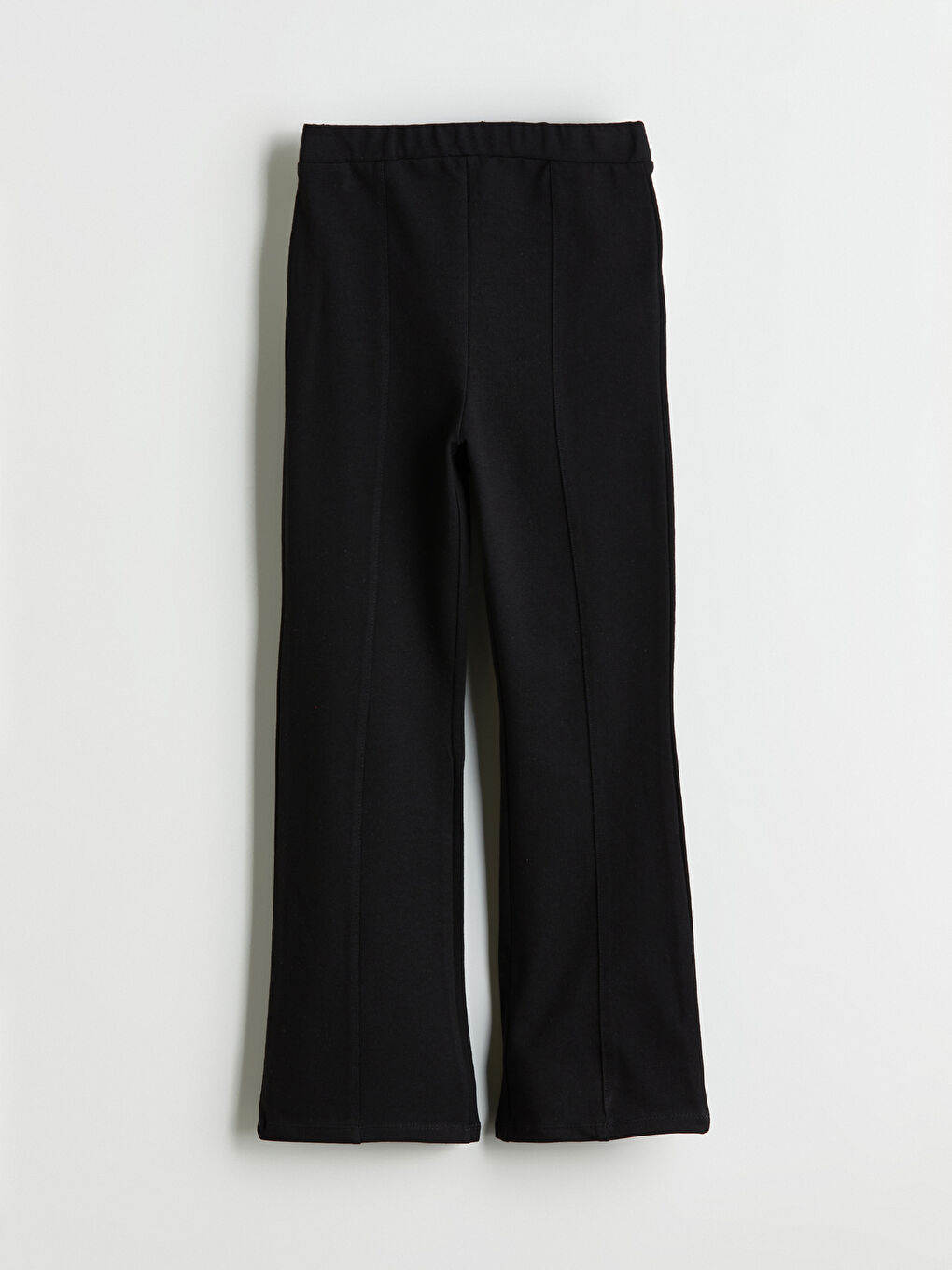 LCW Kids Elasticated Waist Girls' Flared Leg Leggings -W52735Z4-CVL
