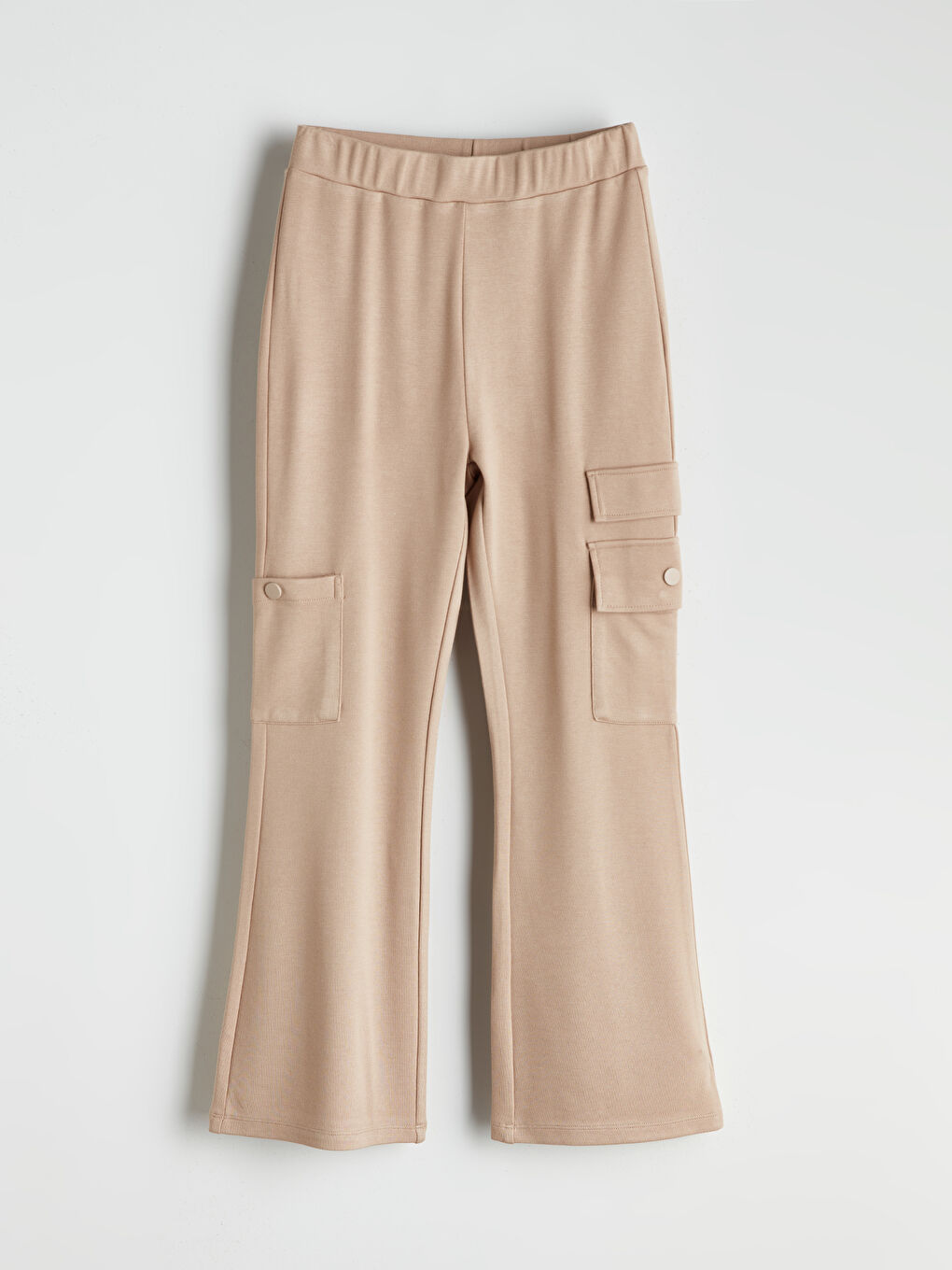 LCW Kids Girls' Cargo Sweatpants with Elastic Waist -W52736Z4-QZ0