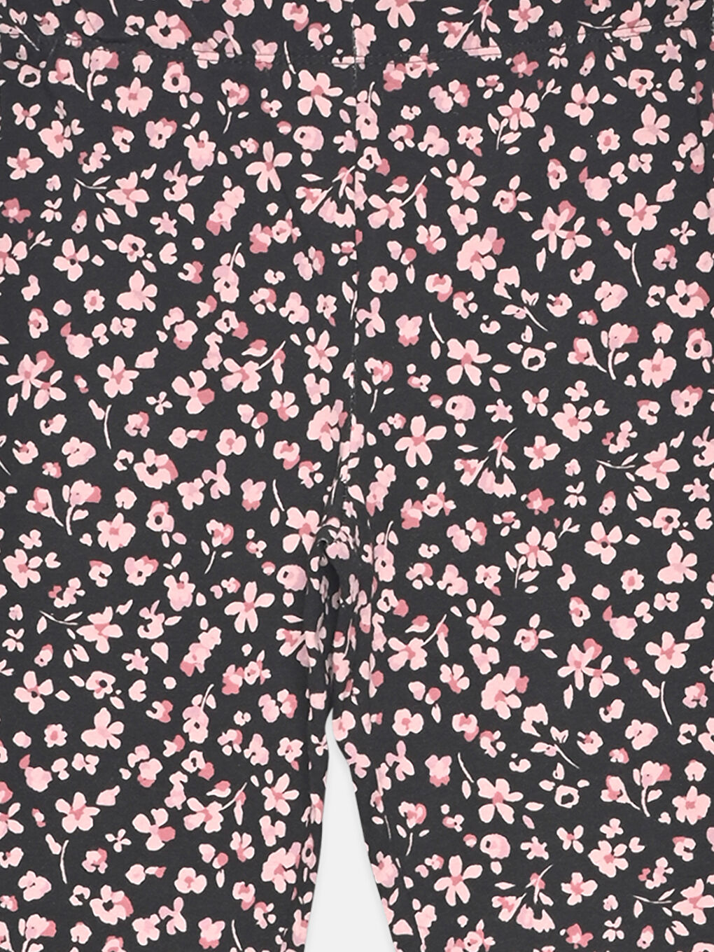 Beli Lastikli Çiçekli İspanyol Paça Kız Çocuk Tayt-2