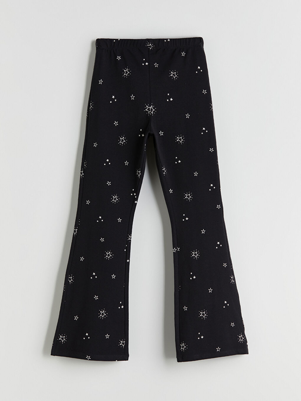 LCW Kids Elasticated Waist Flared Leg Girls' Leggings -W52737Z4-SW5