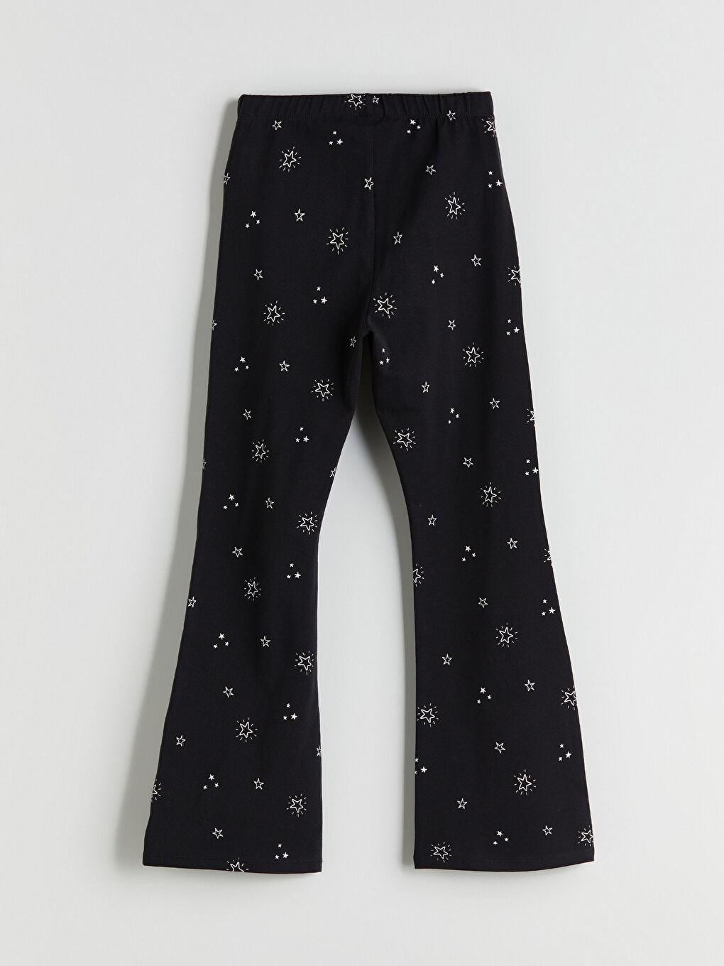 LCW Kids Elasticated Waist Flared Leg Girls' Leggings -W52737Z4-SW5