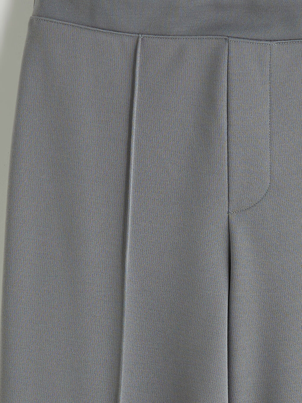 LCW Kids Elasticated Waist Wideleg Girls' Trousers -W52741Z4-GYS
