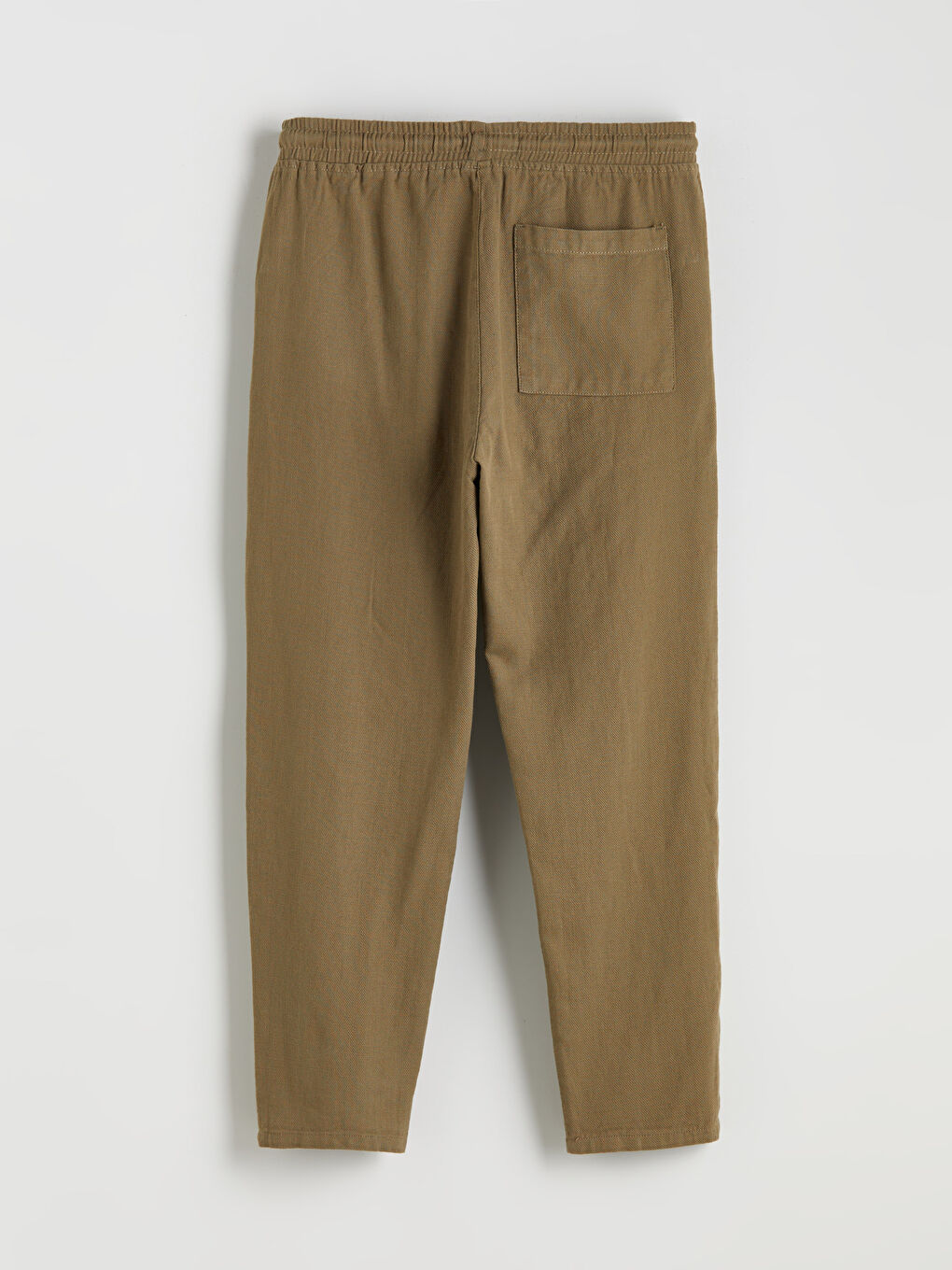 Kahverengi Rahat Kalıp Gabardin Erkek Pantolon-5