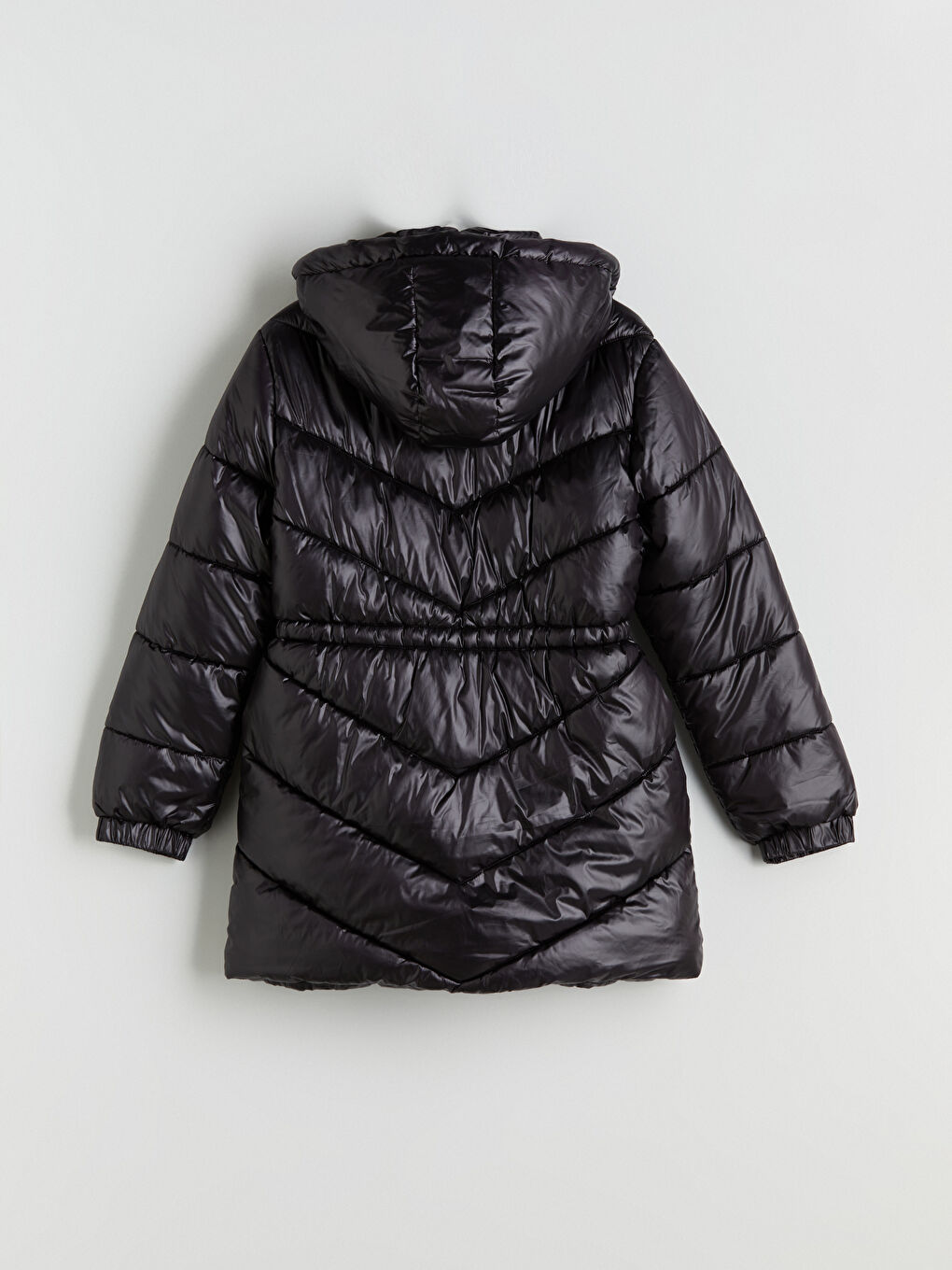 Girl BLACK Puffer Coat-2