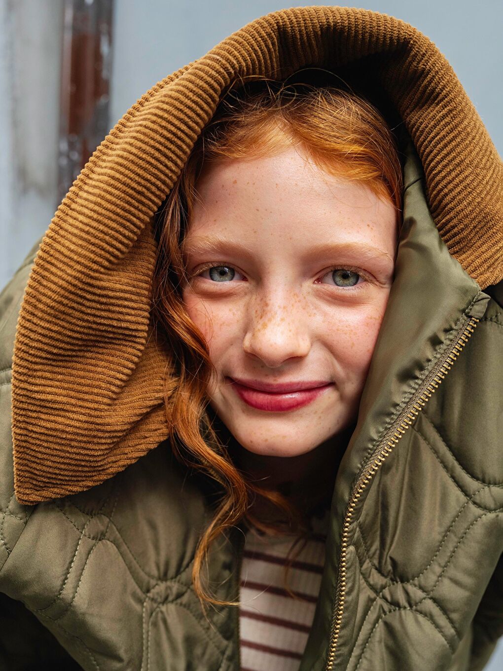 Girl GREEN Coat-1