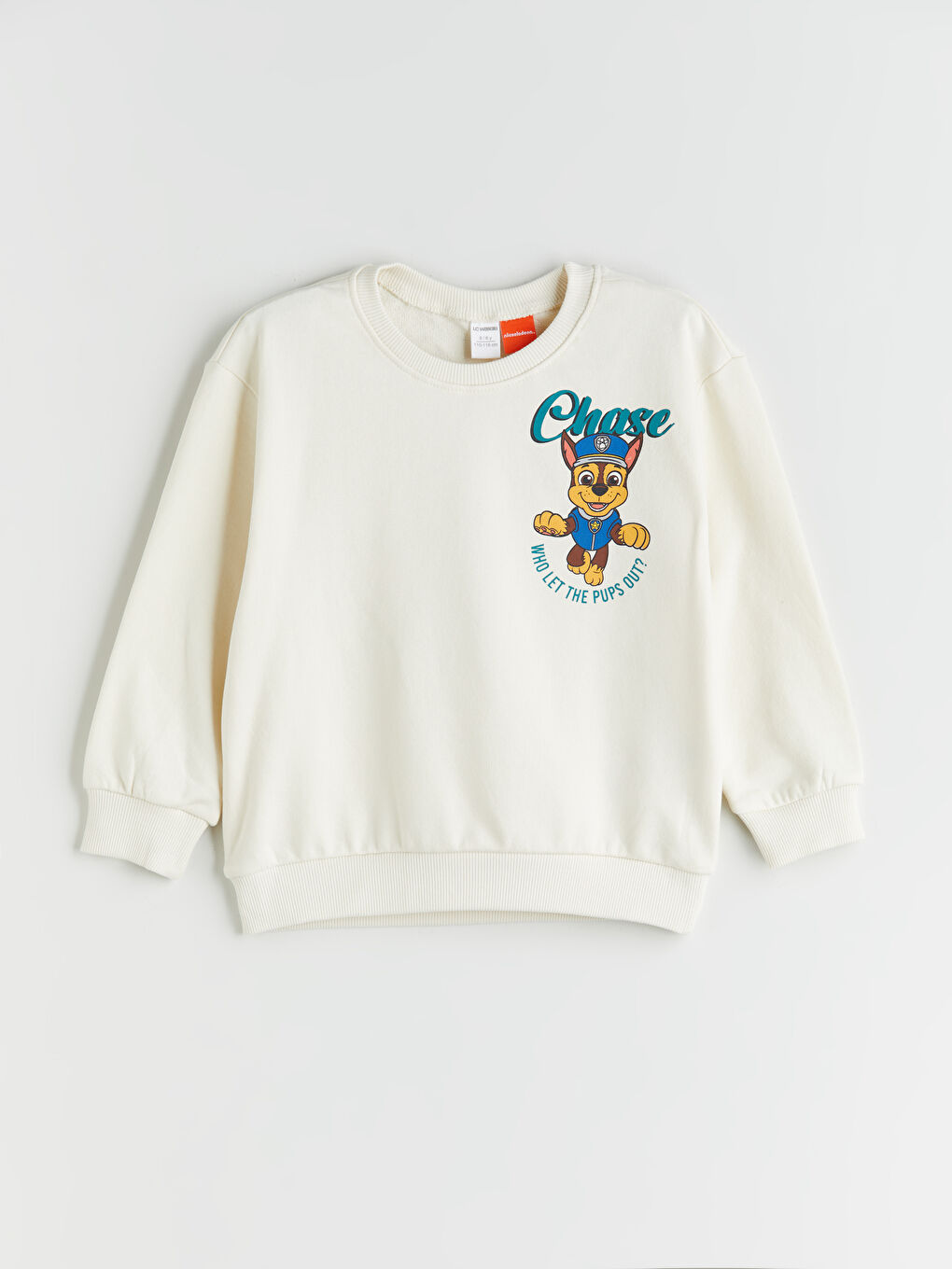 Bej Bisiklet Yaka Baskılı Erkek Çocuk Sweatshirt