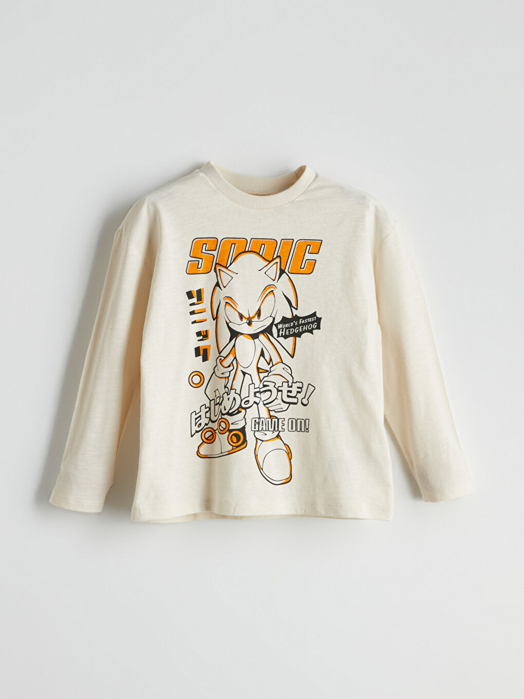 Crew Neck Printed Jersey Boys' T-Shirt -W52799Z1-QVK