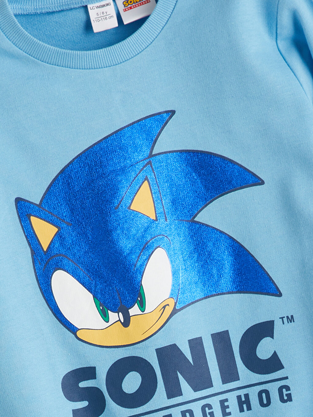 LCW Kids Σετ Αθλητικής Φόρμας Sonic με Στρογγυλή Λαιμόκοψη για Αγόρια -W52808Z1-FLV