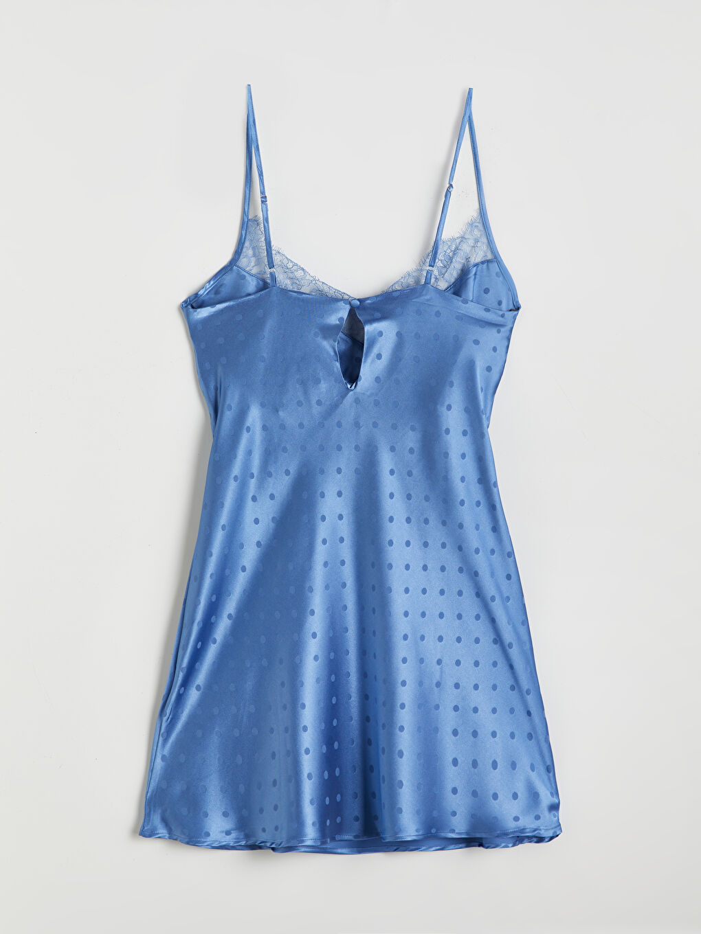 LCW DREAM Woman BLUE Fancy Nightdress -W52831Z8-LQR