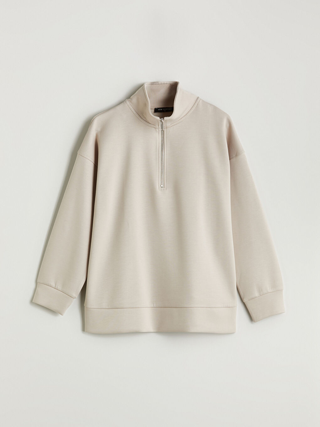 LCW Comfort Funnel Neck Women's Sweatshirt -W52840Z8-FMC
