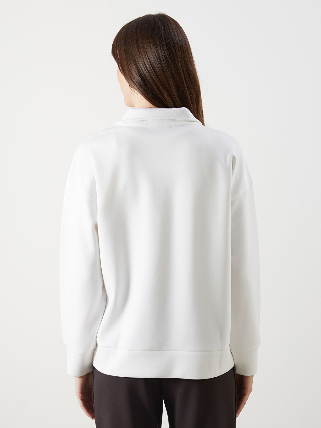 LCW Comfort Funnel Neck Women's Sweatshirt -W52840Z8-V58