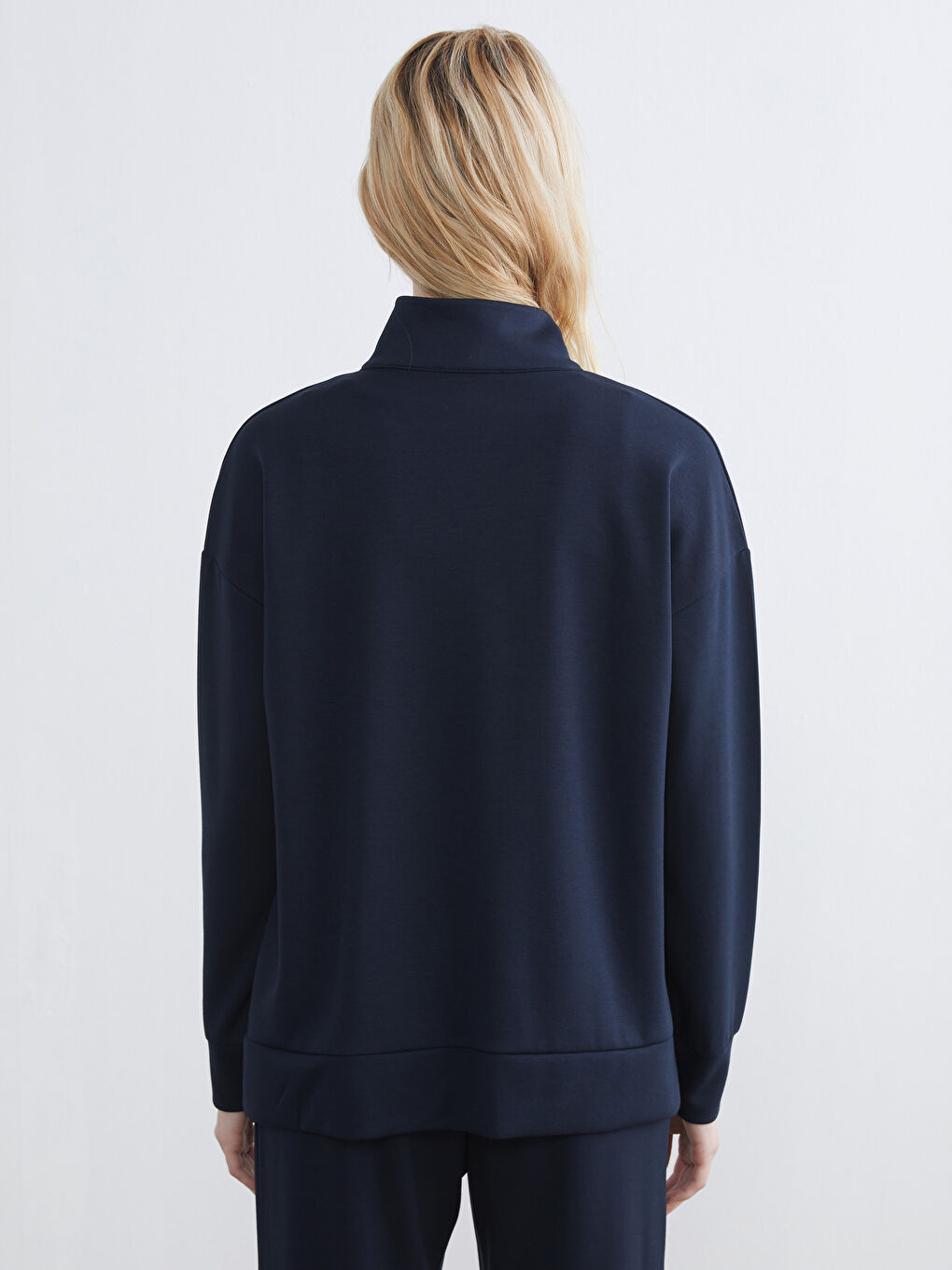 Funnel Neck Women's Sweatshirt-3