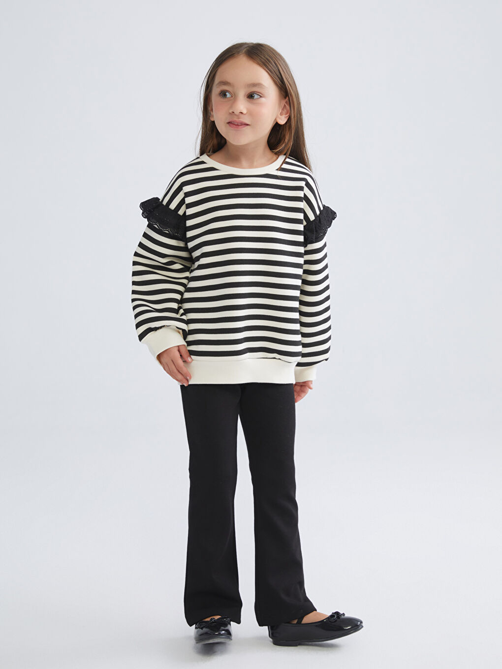 Elasticated Waist Flared Leg Girls' Leggings