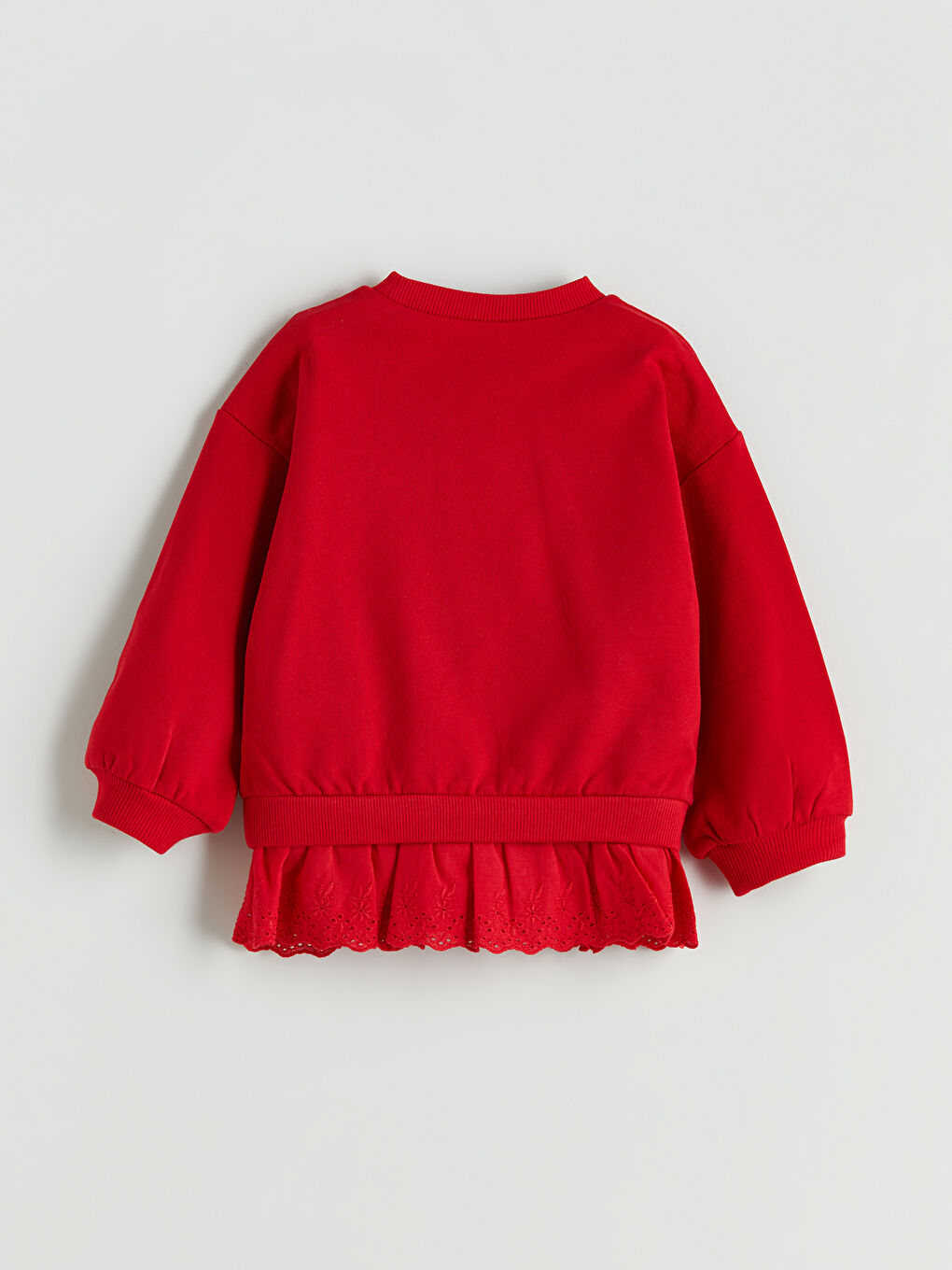 LCW Kids سویتشێرت یه‌خه‌ خڕ چاپکراوی بۆ کچان -W52864Z1-KYU
